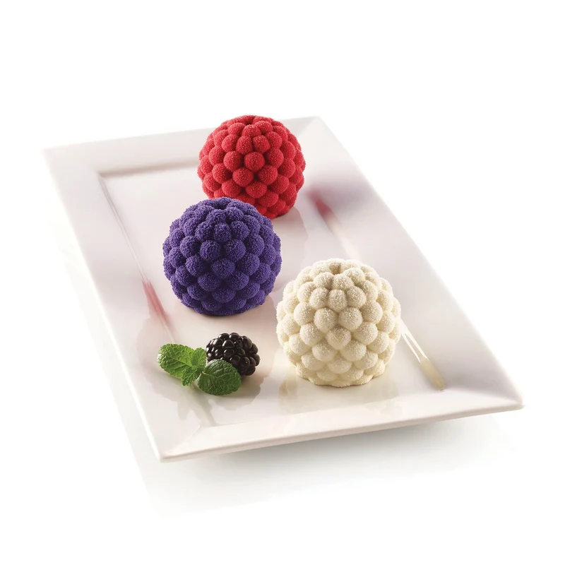 6 Forme - Segreti del Bosco Mora Stampo Dolci Frutta Realistica In Silicone
