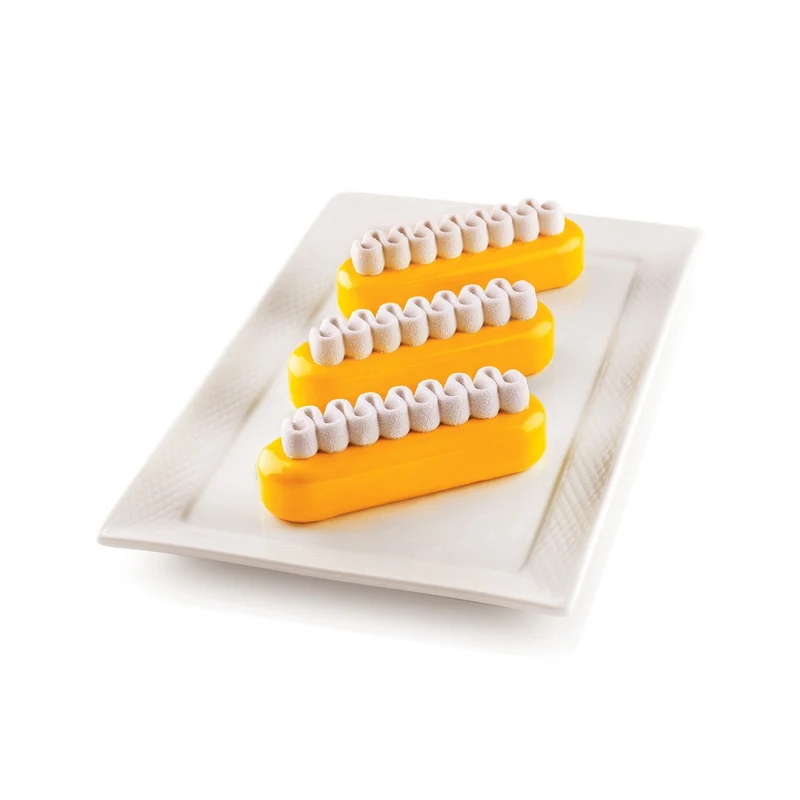 6 Forme - Kit Pop Eclaire Stampo Dolci Doppio Stampo In Silicone