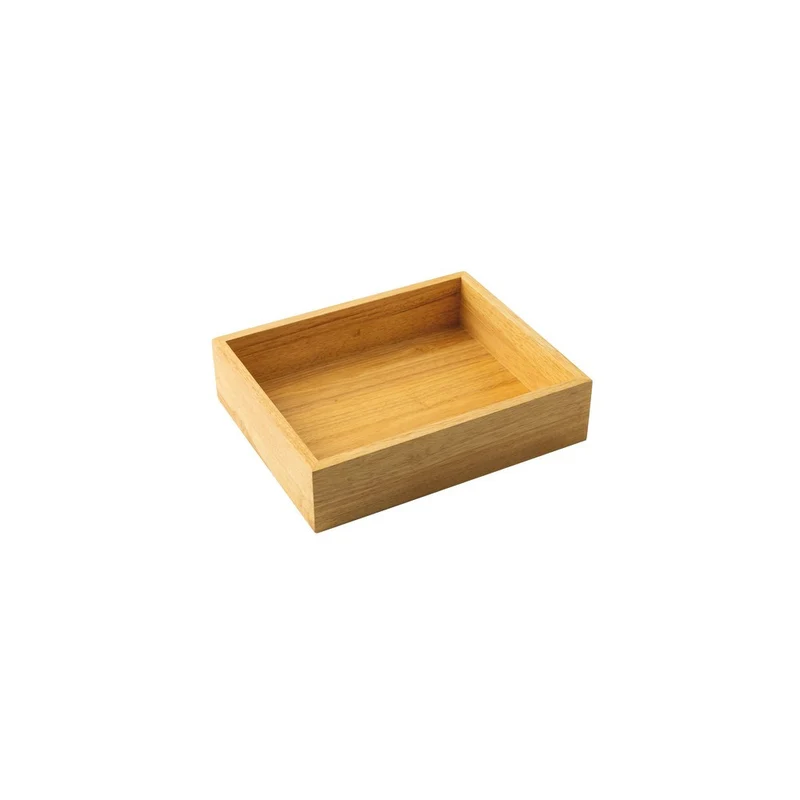 32.5x26.5 cm - Radici Contenitore Rettangolare In Legno Di Gomma