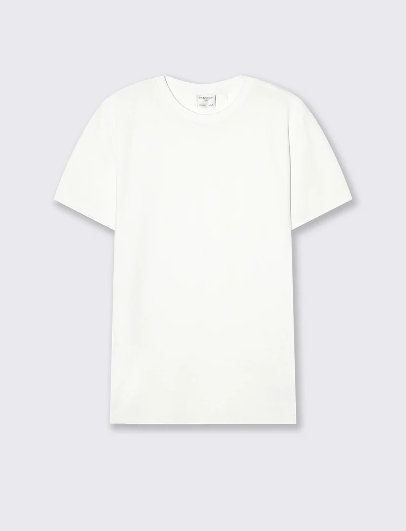 T-SHIRT IN PIQUET PREMIUM - Bianco