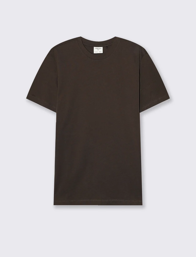 T-SHIRT BASIC IN COTONE PREMIUM REGULAR FIT - Moro