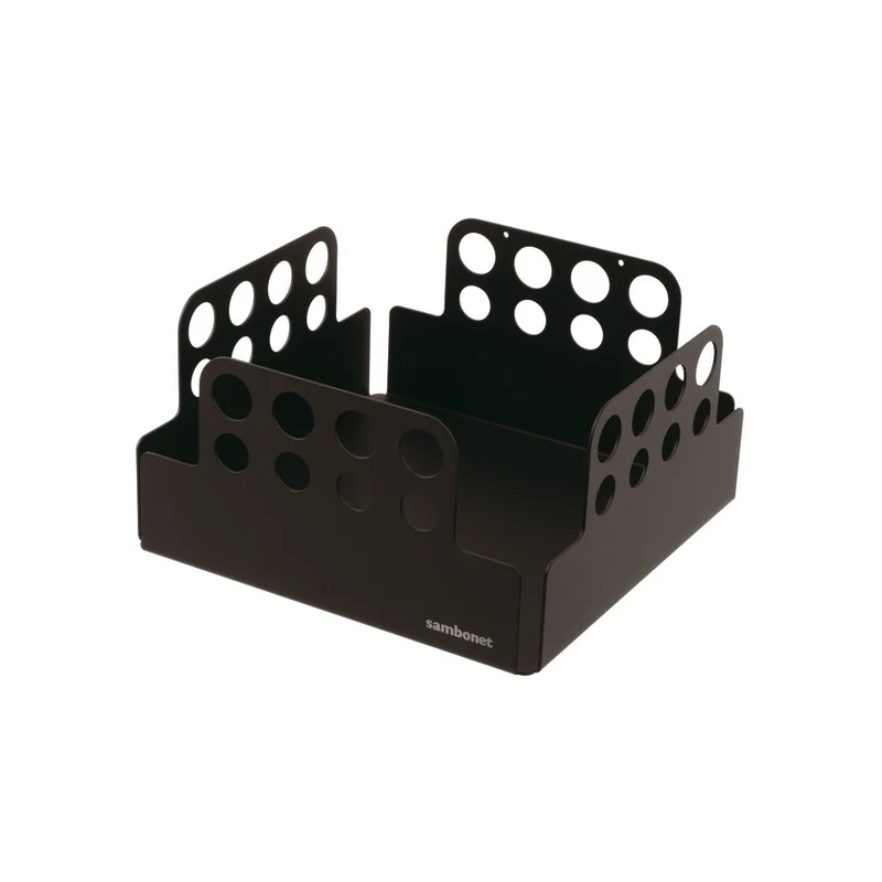 19.5x19.5 cm - Radici Porta Tovaglioli Cubico In Acciaio Inox