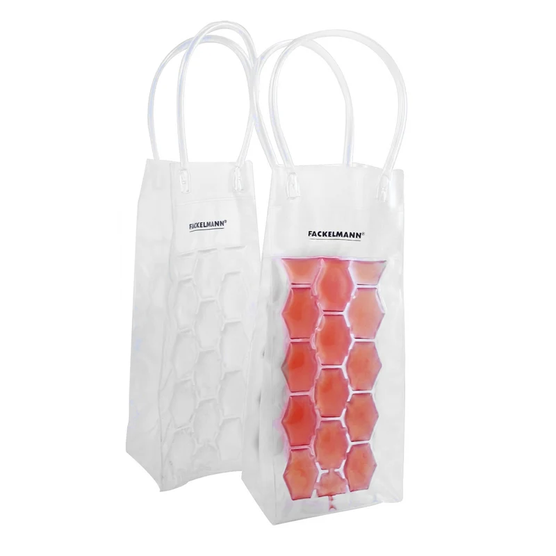 Set da 2 Sacchetti refrigeranti per bottiglie, bianco e rosso