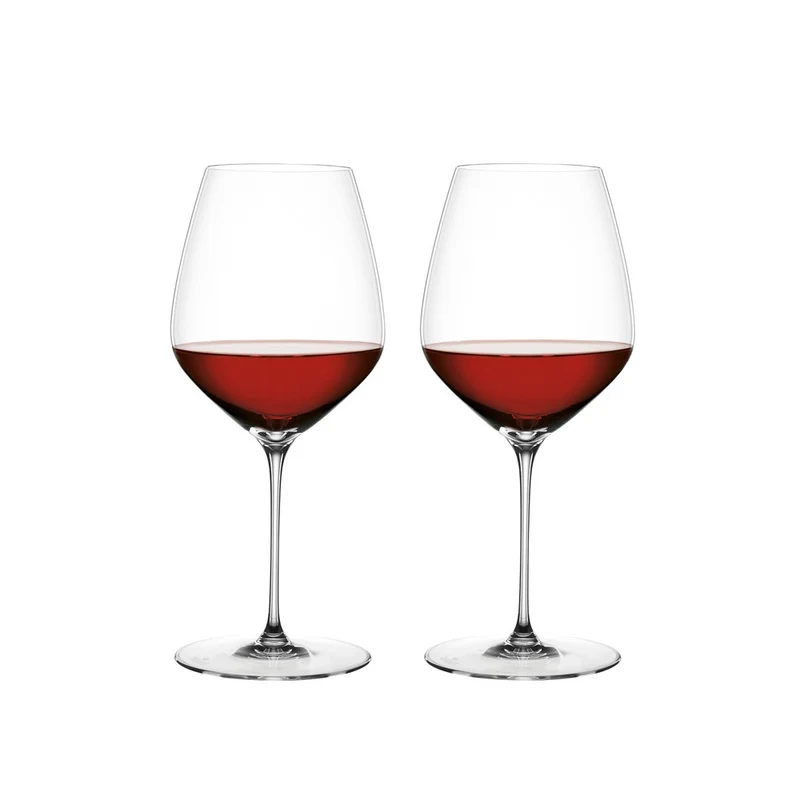 73.4 cl - Hi-Lite Calice Vino Rosso Burgundy In Vetro Cristallino - Set 2 Pz