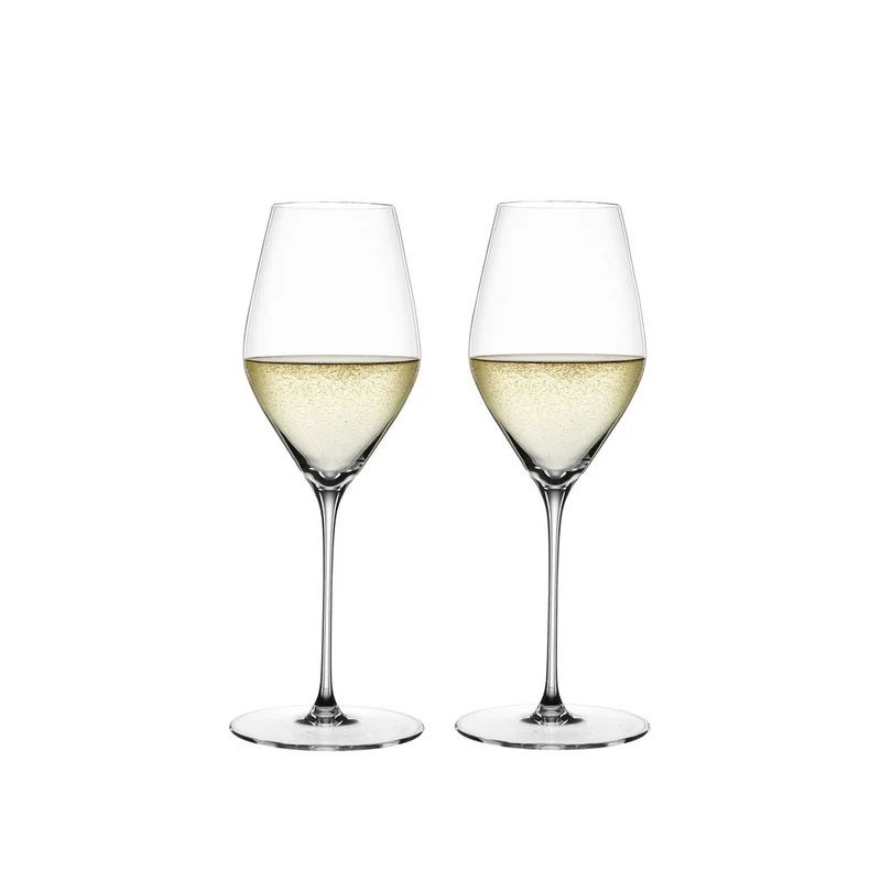 34.7 cl - Hi-Lite Calice Flute Champagne In Vetro Cristallino - Set 2 Pz