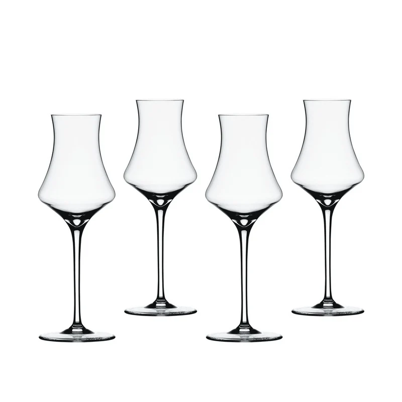 19 cl - Willsberger Anniversary Calice Liquore Digestivo In Vetro Cristallino - Set 4 Pz