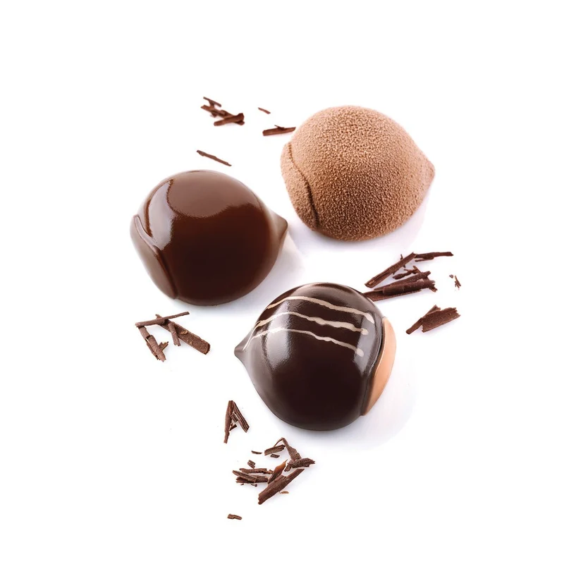6 Forme - Marron Glacè 110 Stampo Dolci Frutta Realistica In Silicone Cutter Incluso