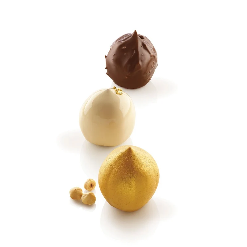 5 Forme - Nocciola 125 Stampo Dolci Frutta Realistica In Silicone Cutter Incluso