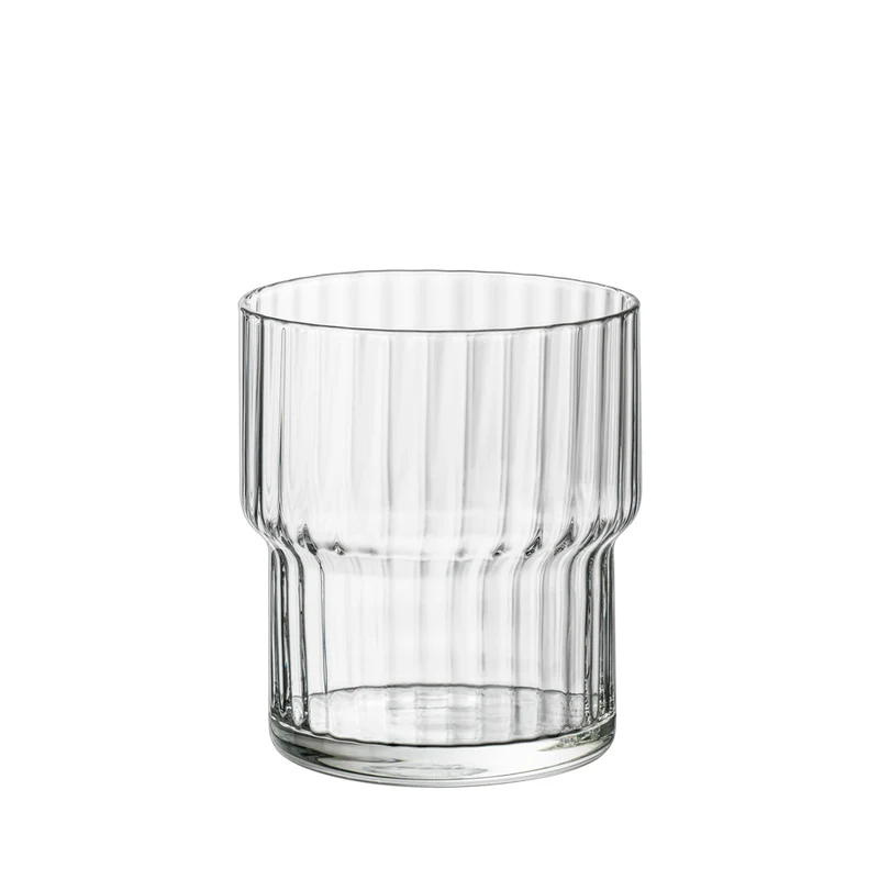 39 cl - Exclusiva DOF Bicchiere Whisky Impilabile In Vetro - Set 12 Pz