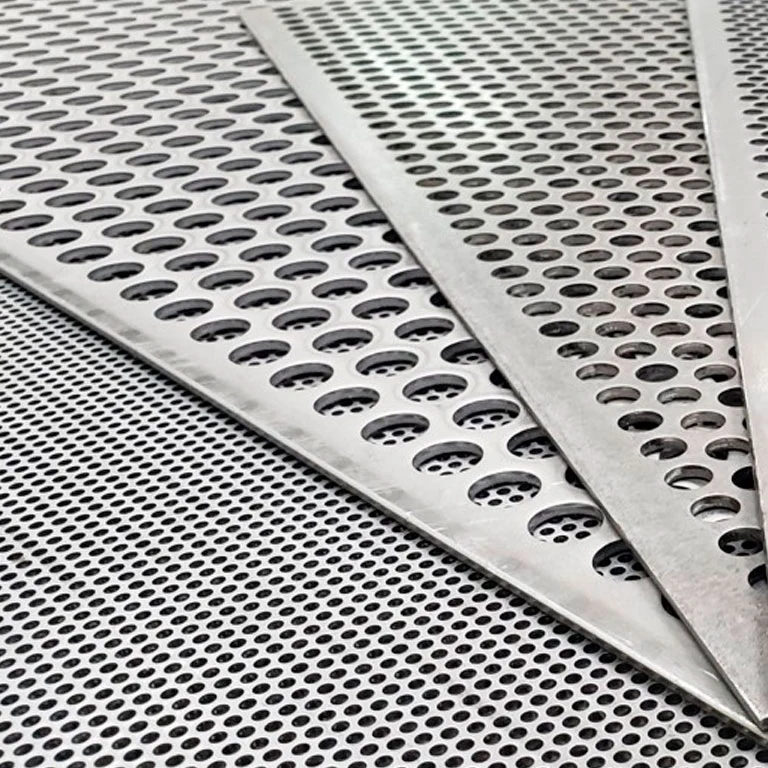 Chapa Perforada Mate en Acero Inoxidable A-316 2000x1000x1,5