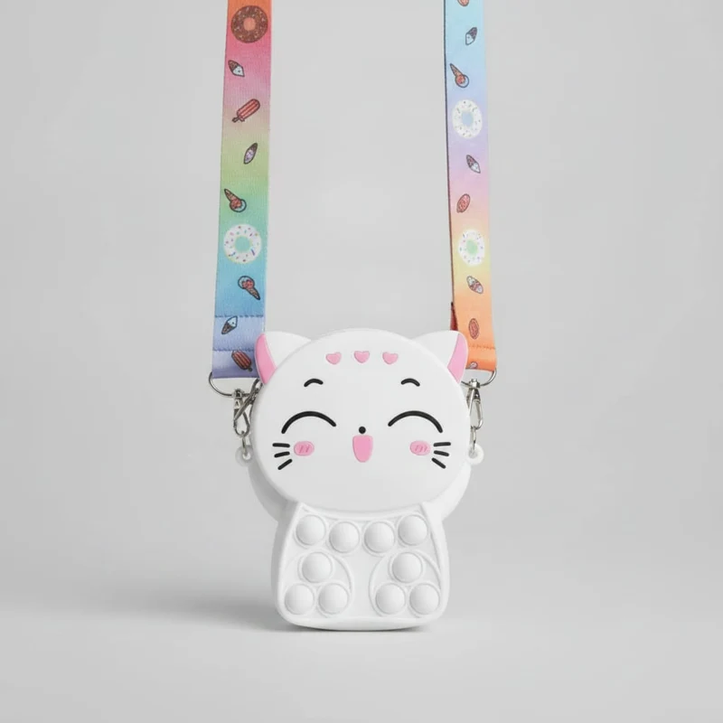 Borsa a tracolla pop it - Bianco