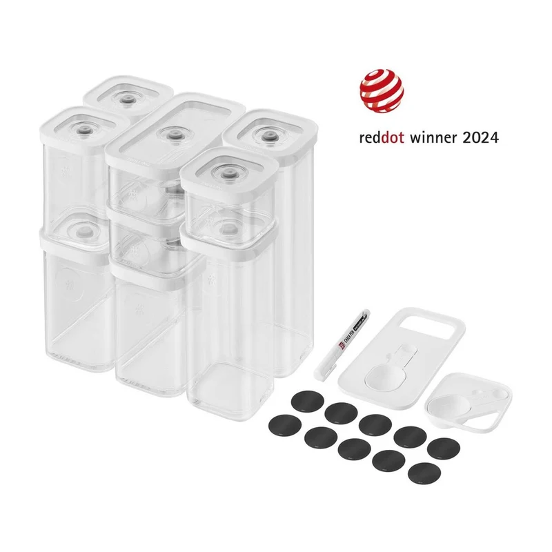 Fresh & Save Cube Set Contenitori Sottovuoto In Plastica - Set 12 Pz