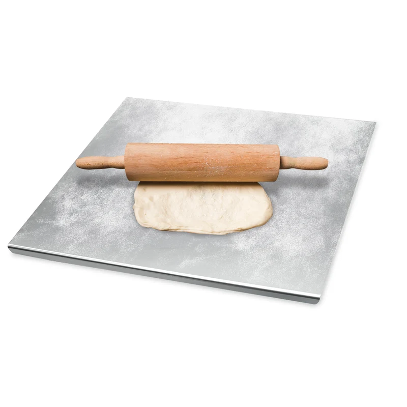 Spianatoia per Impasto in Acciaio Inox 304 Satinato con Piegatura 2 cm