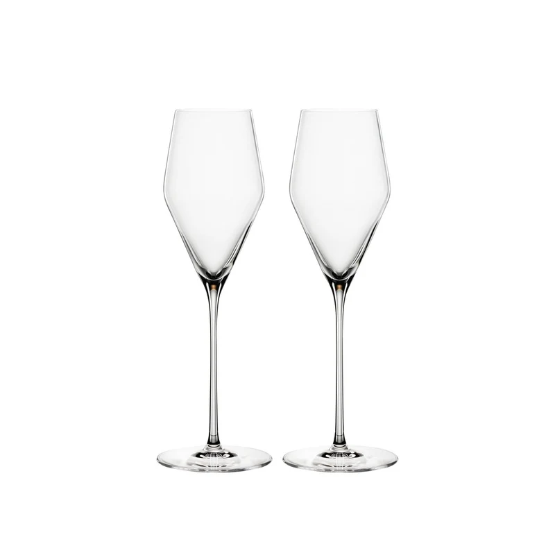 25 cl - Definition Calice Flute Champagne In Vetro Cristallino - Set 2 Pz
