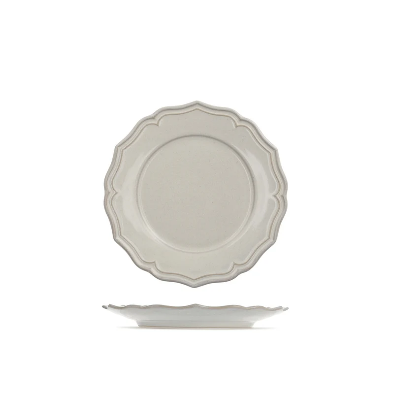 23 cm - Sinfonia Piatto Frutta In Stoneware - Set 6 Pz