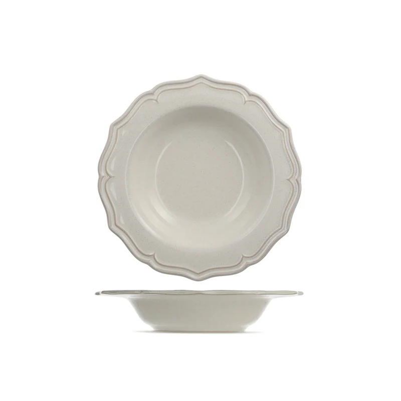 24 cm - Sinfonia Piatto Fondo In Stoneware - Set 6 Pz