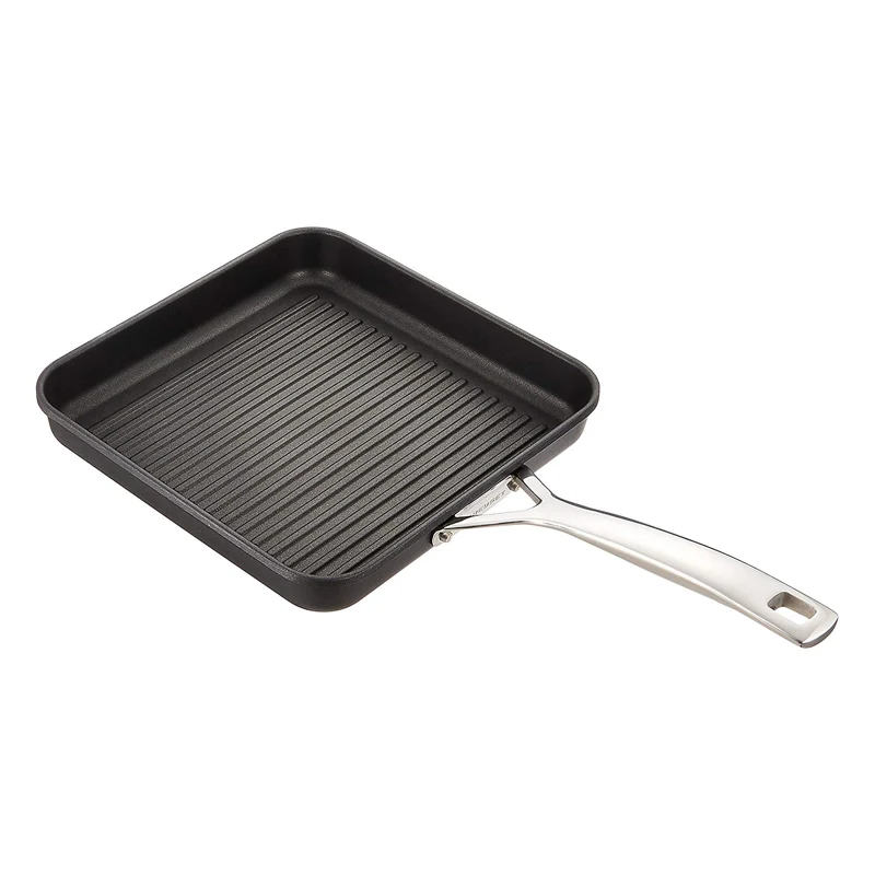 Les Forgées Bistecchiera Quadrata In Alluminio Antiaderente