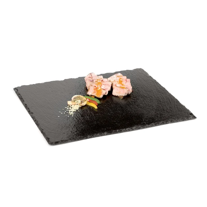 32.5x26.5 cm - Piatto Vassoio Rettangolare In Ardesia