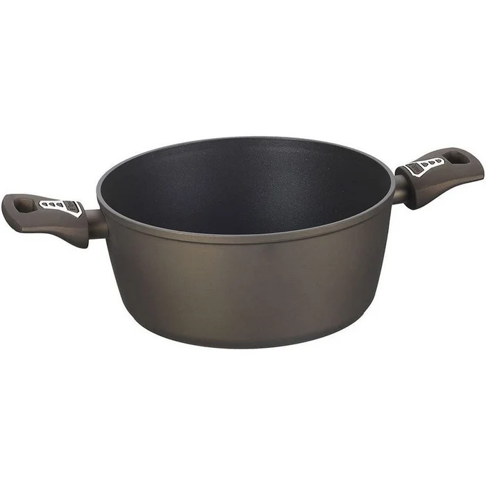 Casseruola in alluminio antiaderente 2 manici 24 cm - Diamantea