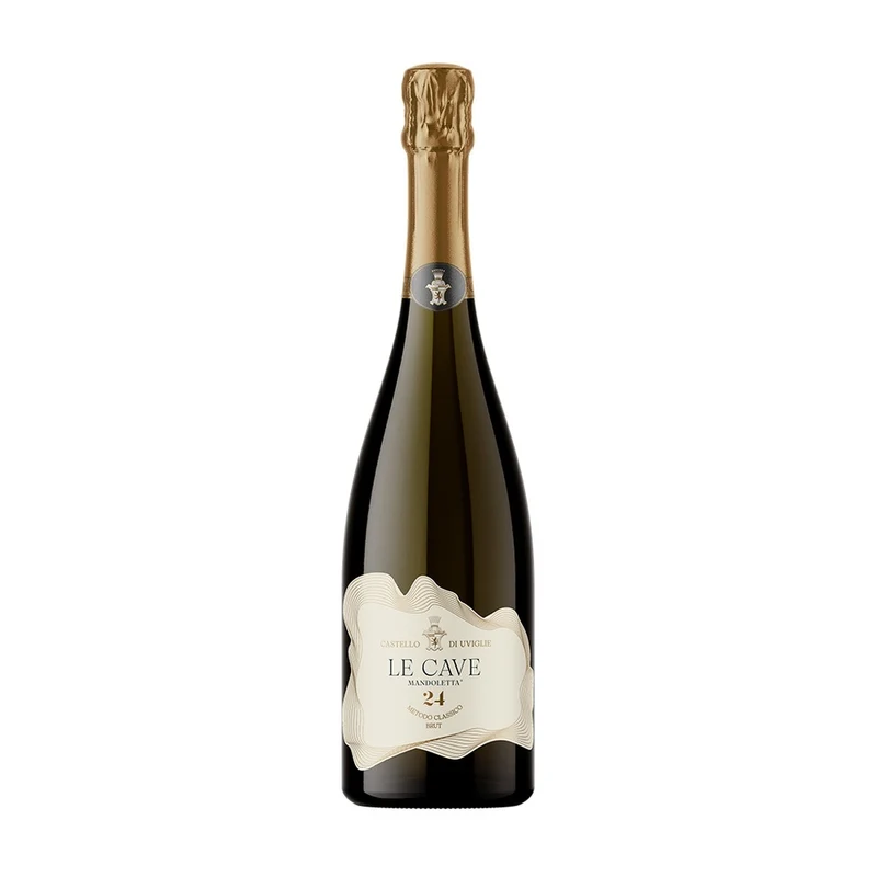 Le Cave Mandoletta Piemonte Spumante DOC 2021 Metodo Classico Brut - Castello Di Uviglie