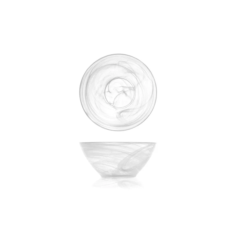 14 cm - Alabastro Coppetta In Vetro - Set 6 Pz