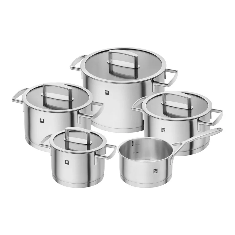 Vitality Batteria Pentole In Acciaio Inox 18/10 - Set 5 Pz