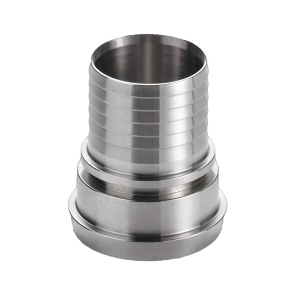 Acople alimentario hembra caña estriada DIN-11851 inox A-316L