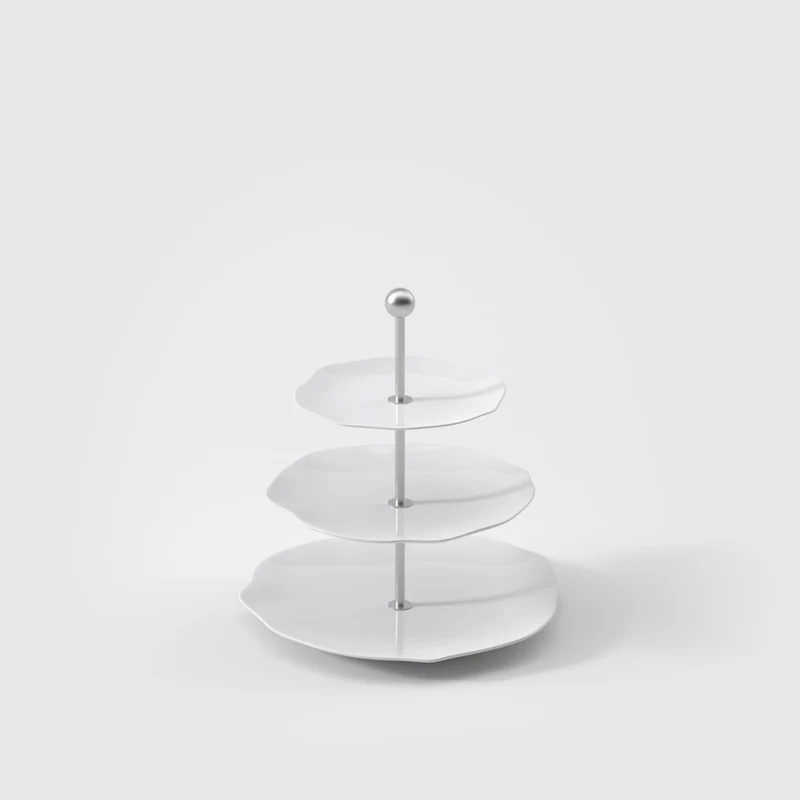 27.2 cm - Pura Alzata Dolci In Porcellana Premium