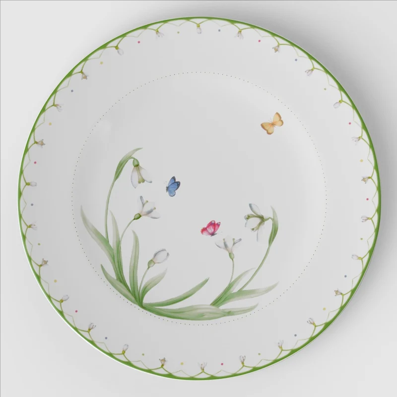 31.9 cm - Colorful Spring Piatto Presentazione Segnaposto In Porcellana Premium