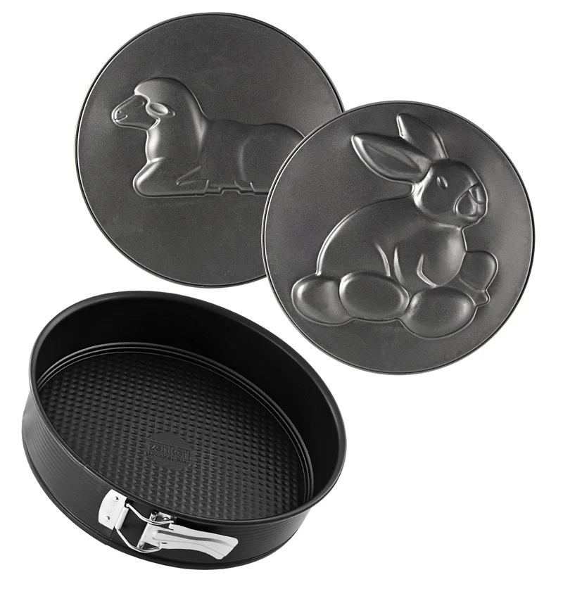 Tortiera apribile 3 fondi (coniglio, agnello, a nido d'ape) Ø 26 cm