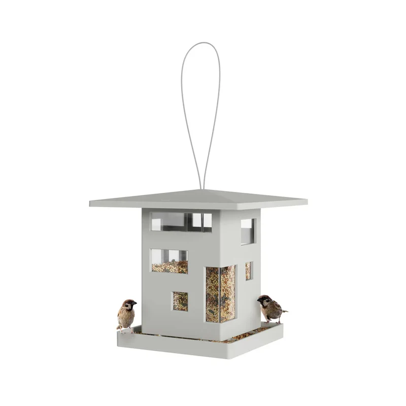 Mangiatoia Per Uccelli Design Cafe In Plastica 2l