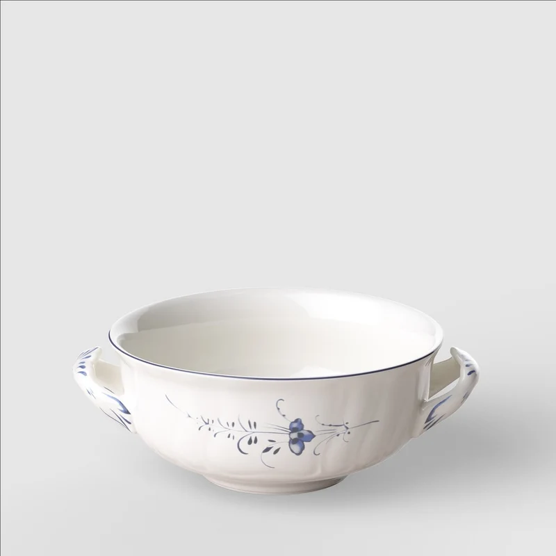 26 cl - Vieux Luxembourg Tazza Brodo In Porcellana Premium - Set 6 Pz