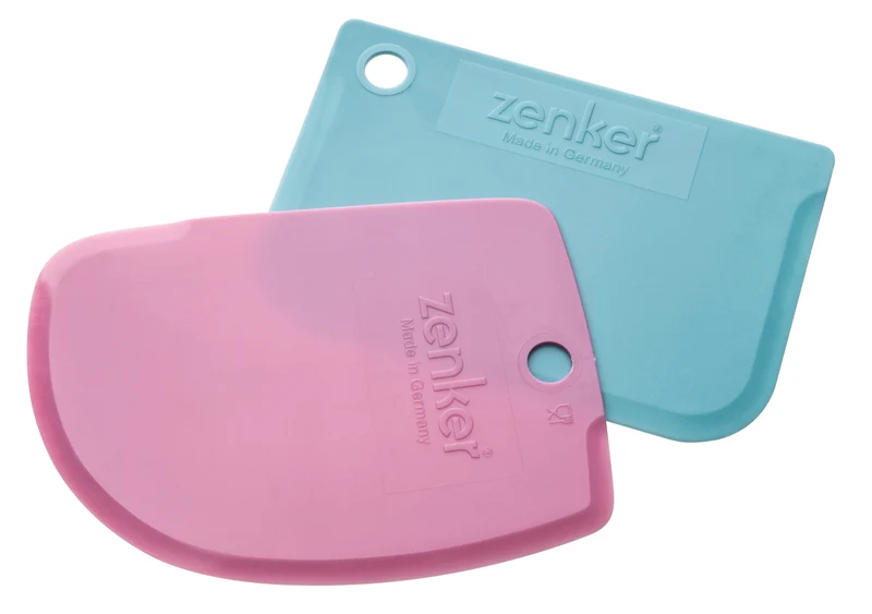 Set di 2 spatole decora torte lisce, raccogli e stendi impasto, realizzato in polipropilene