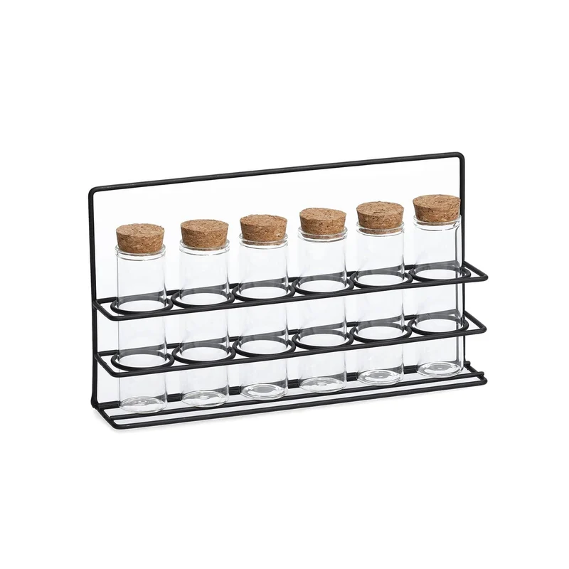 Organizer Con 7 Provette Portaspezie 55ml