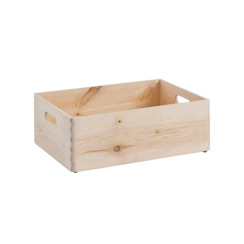 Contenitore Portaoggetti In Legno 40x15x30cm