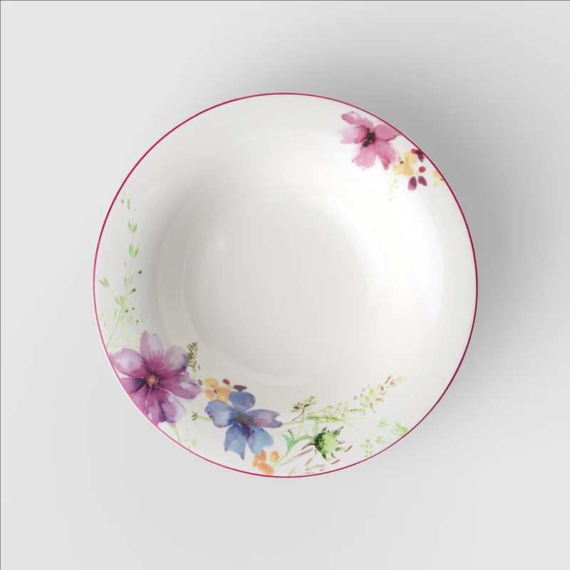 21 cl - Mariefleur Basic Piatto Fondo In Porcellana Premium - Set 6 Pz