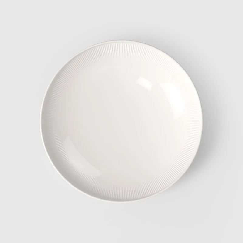 29.1 cm - Afina Piatto Fondo Senza Falda In Porcellana - Set 4 Pz