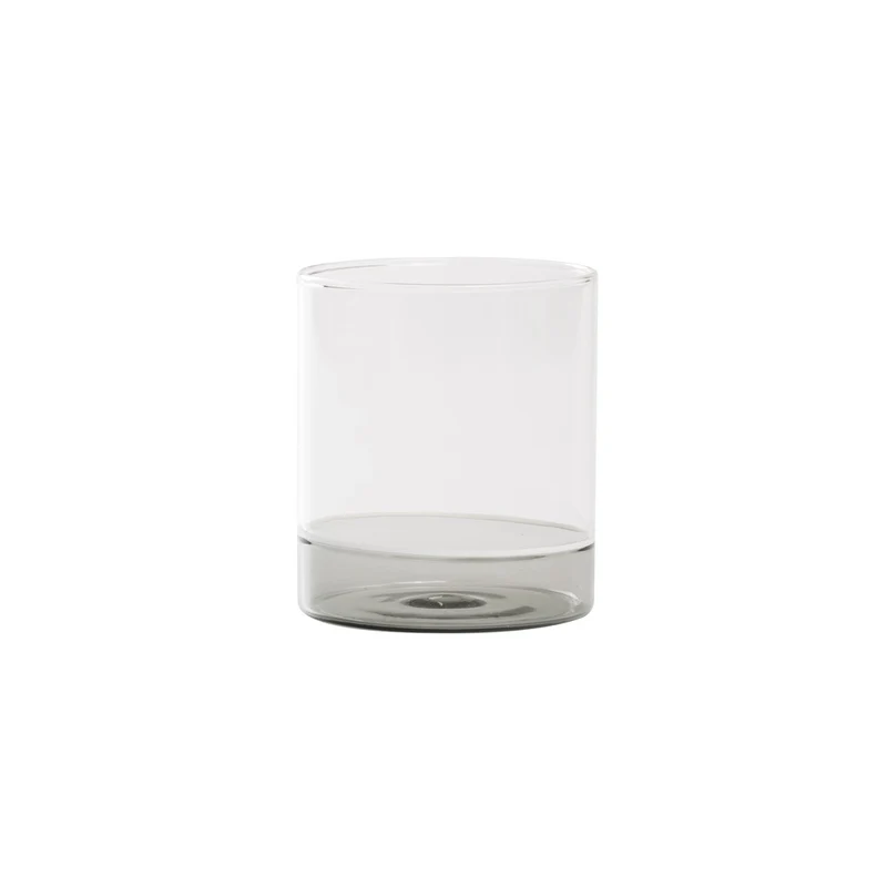44 cl - Filo Bianco Bicchiere Acqua Tumbler In Vetro Borosilicato Set 4 Pz