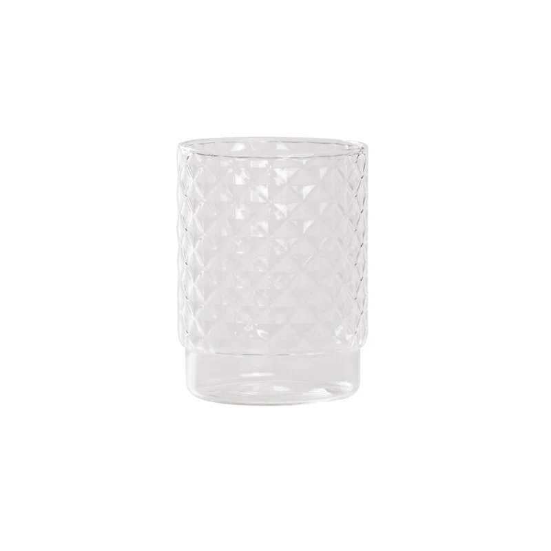 45 cl - Isolano Bicchiere Acqua Impilabile In Vetro Borosilicato Set 4 Pz