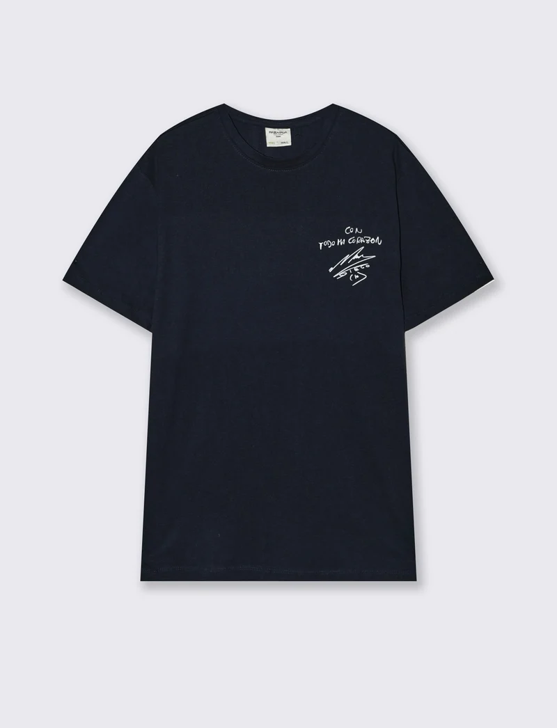 T-shirt D10S girocollo regular fit - Blu