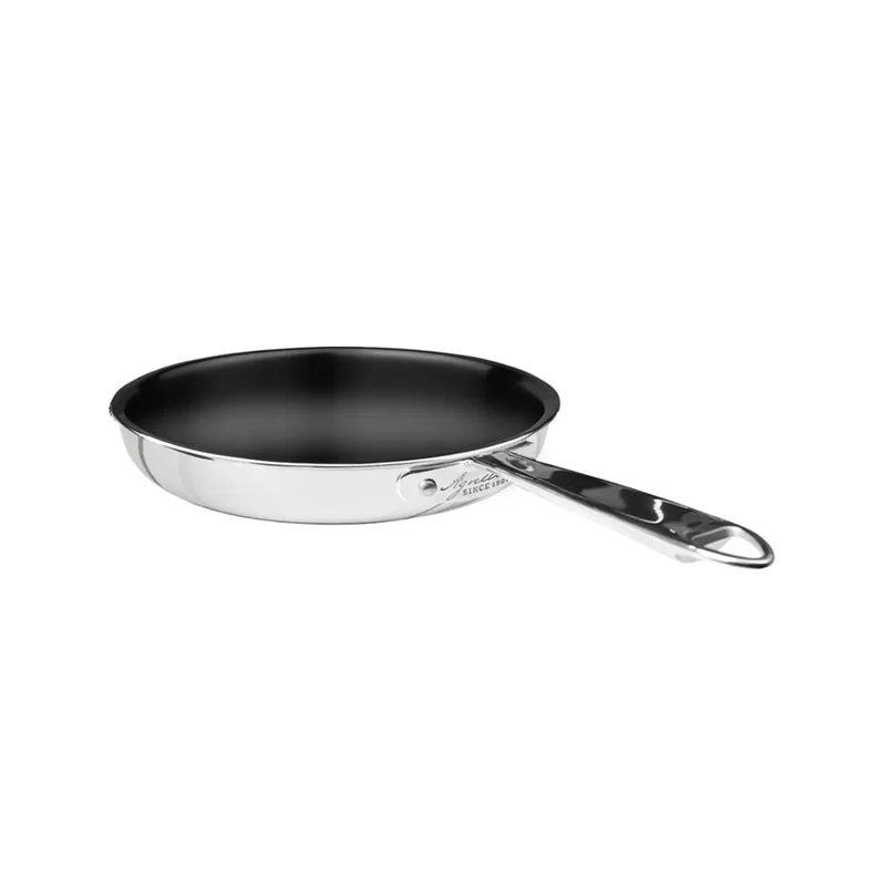 Non-Stick Alu-Inox Padella Bassa Con Antiaderente Sharkskin In Alluminio Con Manico Inox