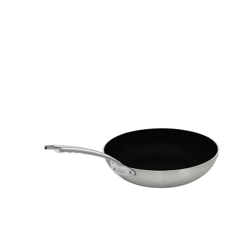 Induction Chef 2-Ply Padella Alta Svasata Antiaderente SharkSkin In Alluminio Con Manico Inox