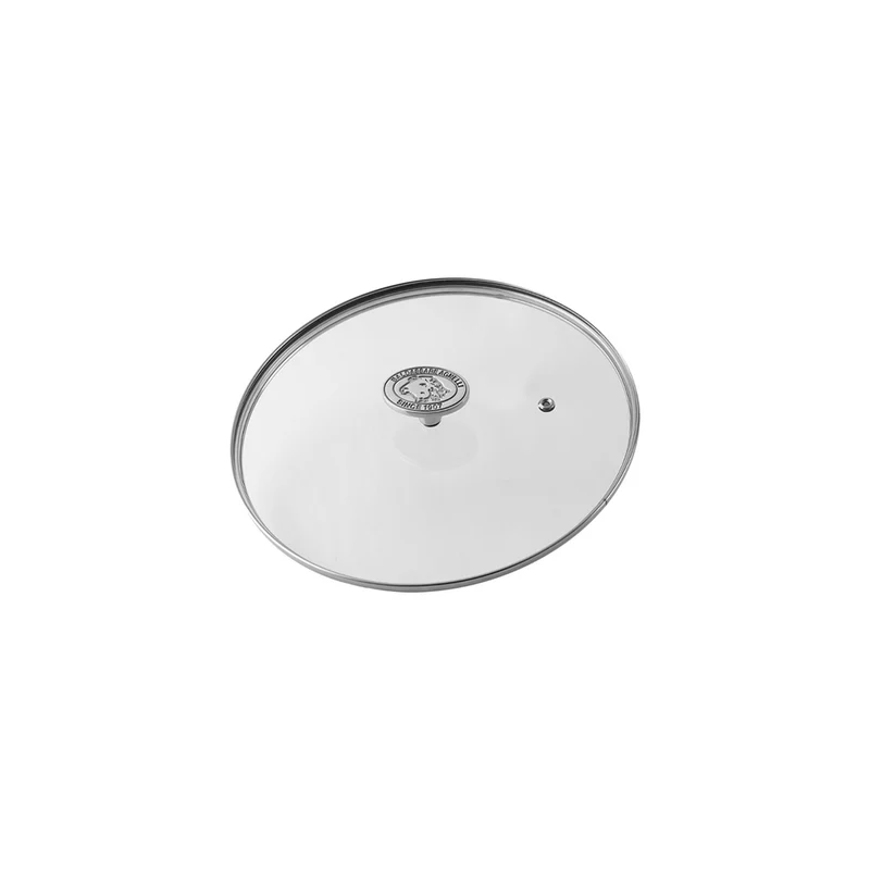 1907 5mm Coperchio In Vetro Con Pomolo In Acciaio