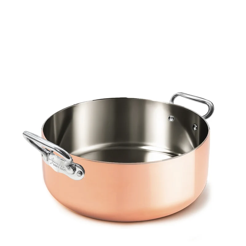 Copper4 Casseruola Bassa Induzione Con 2 Maniglie