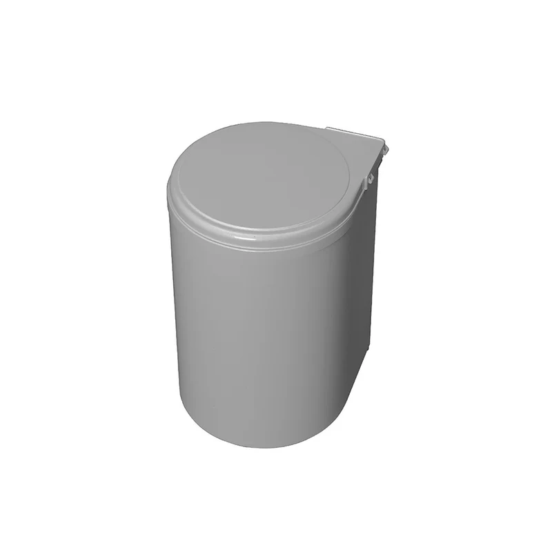 Pattumiera Per Fissaggio A Porta Con Coperchio Automatico 13l Grigio