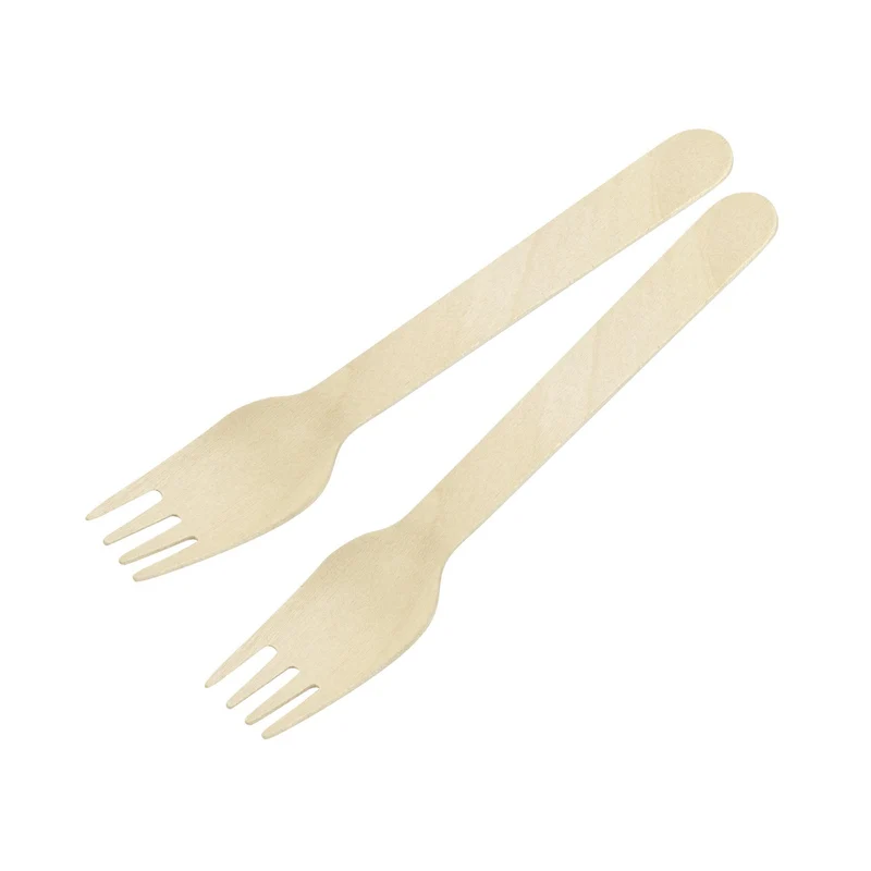 Forchettine in legno FSC biodegrabili, 30pz