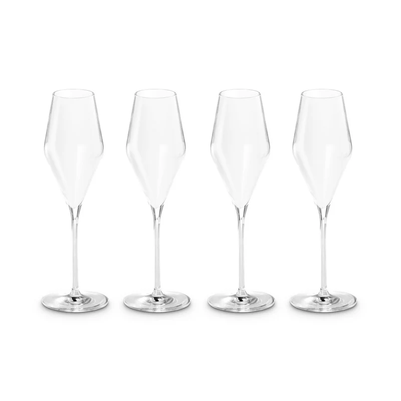 29 cl - Calice Flute In Vetro Set 4 Pz