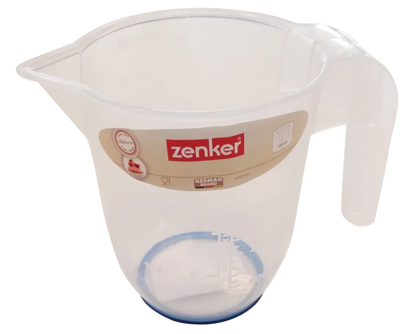 Caraffa in plastica trasparente graduata 1000 ml