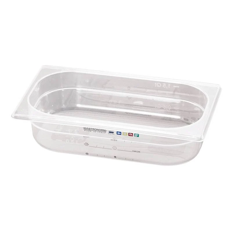 17.6 x 16.2 x H 10 cm - GN Series 15100 Bacinella GN 1/6 In Polipropilene