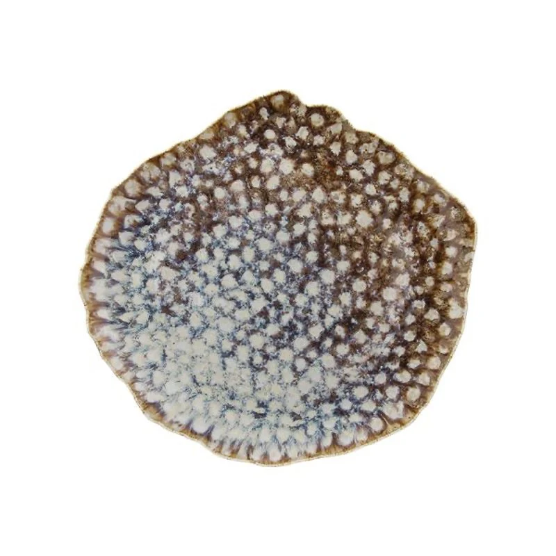 32x30 cm - Reef Piatto Piano In Porcellana - Set 6 Pz